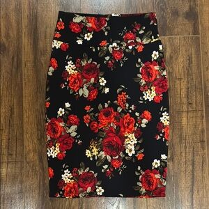 LuLaRoe Floral Cassie Pencil Skirt